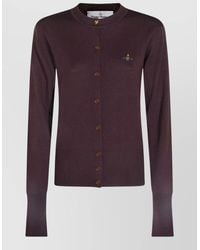 Vivienne Westwood - Wool Crewneck Long-Sleeve Cardigan - Lyst