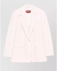 Max Mara - Single Breasted Cady Blazer Mstbosco - Lyst