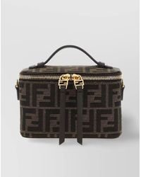 Fendi - Vanity Handbag With Chain Strap And Top Handle - Lyst