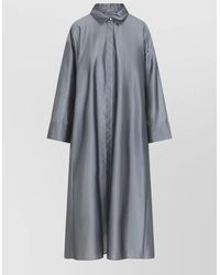 Max Mara - Max Mara Anna Satin Midi Dress - Lyst