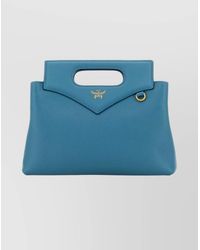 MCM - Soft Diamond Mini Leather Shoulder Bag - Lyst