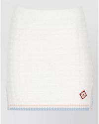 CASABLANCA - Bouclé Mini Skirt - Lyst