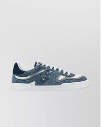 Dolce & Gabbana - Round Toe Rubber Sole Sneakers With Contrast Panels - Lyst