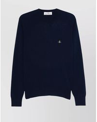 Vivienne Westwood - Cashmere Merino Wool Ribbed Crewneck Jumper - Lyst