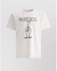 Sacai - "Gonzaga" Crew Neck T-Shirt - Lyst