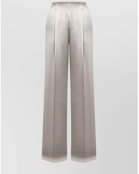 Alberta Ferretti - High Waist Wide Leg Trousers - Lyst