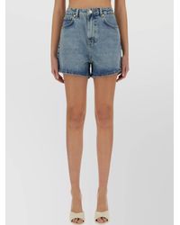 Moschino - Denim Knee-Length Shorts - Lyst