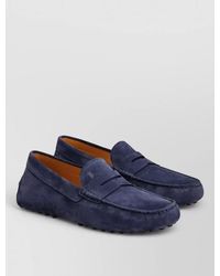 Tod's - Suede Penny Loafer Shoes Round Toe - Lyst