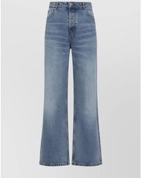 Ami Paris - Denim Wide-Leg Jeans - Lyst