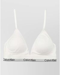 Calvin Klein - Lightly Lined Wireless Triangle Bra Top - Lyst