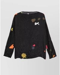 Daniela Gregis - Silk Shirt Boat Neck Long Sleeves - Lyst