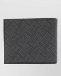 Ferragamo - Monogram Wallet Bi Fold Embossed Pattern - Lyst
