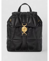 Versace - Kleio Leather Quilted Backpack - Lyst