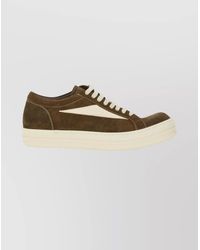 Rick Owens - Suede Sneakers With Rubber Sole And Panel - Lyst