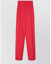 Elisabetta Franchi - High Waist Tailored Wide Leg Pants - Lyst