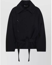 Lemaire - Short Wrap Coat - Lyst
