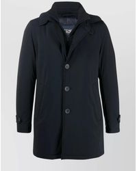 Herno - Down Padded Single Breasted Coat - Lyst