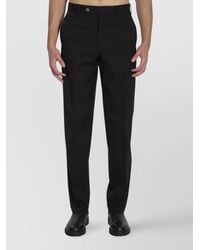 Fendi - Virgin Wool Straight-Leg Trousers - Lyst