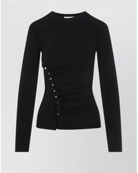 Rabanne - Ruched Design Long Sleeves Top - Lyst