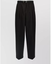 Jil Sander - Wool Trousers With Back Pockets And Belt Loops - Lyst