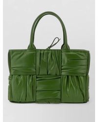 Bottega Veneta - Leather Tote Bag Bow Detail Top Handles - Lyst