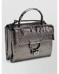Coccinelle - Crossbody Bag Metallic Finish Adjustable Strap Top Handle - Lyst