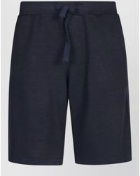 Original Vintage - Linen Blend Cotton Shorts Back Pocket - Lyst