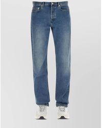 A.P.C. - Straight Leg Denim Jeans With Faded Effect - Lyst