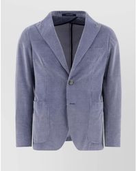 Tagliatore - "Montecarlo" Blazer With Front Pockets And Notch Lapel - Lyst
