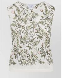 Giambattista Valli - Floral Embroidered Sleeveless Knit Top - Lyst