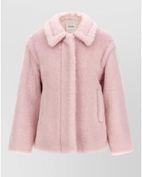 Max Mara - Silk Single-Breasted Short Coat - Lyst