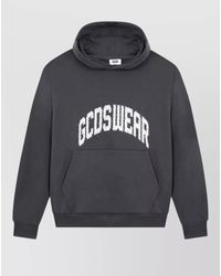 Gcds - Hoodie Logo Rhinestones Kangaroo Pocket Ribbed - Lyst