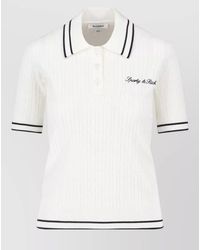 Sporty & Rich - Short-Sleeve Knitted Top - Lyst