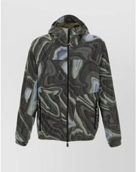 Moncler - Printed Hooded Jacket - Lyst