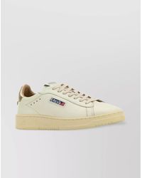 Autry - Leather Sneakers With Contrast Heel Tab - Lyst