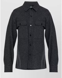 Jil Sander - Shirt Jacket Long Sleeves Chest Pockets 44 - Lyst