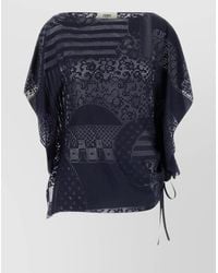 Fendi - Silk Viscose Top - Lyst