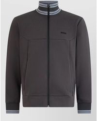 BOSS - Cotton Zip Hoodie - Lyst