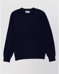 MC2 Saint Barth - Wool Crew Neck Sweater Ribbed Trims - Lyst