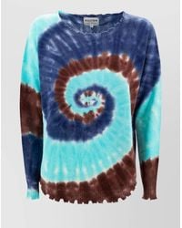 Kujten - Crew-Neck Cashmere Jumper With Tie & Dye - Lyst