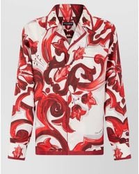 Dolce & Gabbana - Long-Sleeve Shirt Silk - Lyst