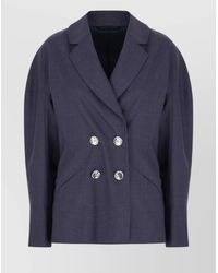 Givenchy - Virgin Wool Double-Breasted Blazer - Lyst