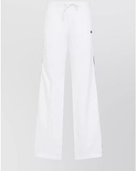 Celine - Sporty Trousers With Drawstring Waist And Side Stripes - Lyst