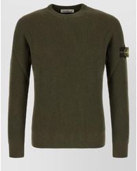 Stone Island - Wool Crew Neck Sweater Long Sleeves - Lyst