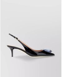 Gianvito Rossi - Jaipur Leather Pumps Jewel Embellishment - Lyst
