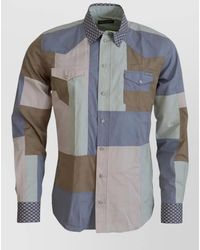 Dolce & Gabbana - Cotton Patchwork Slim Shirt - Lyst