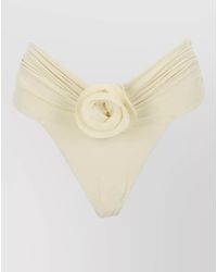 LaRevêche - Bikini Brief Derya Floral Detail Ruched - Lyst
