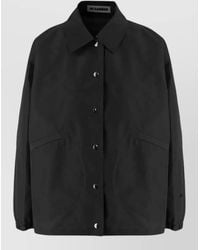 Jil Sander - Logo Jacket Pointed Collar Long Sleeves - Lyst