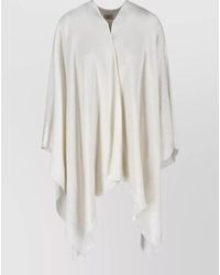 Fendi - Wool And Silk Cape - Lyst