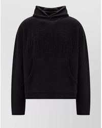 MM6 by Maison Margiela - Virgin Wool Blend Cropped Hoodie - Lyst